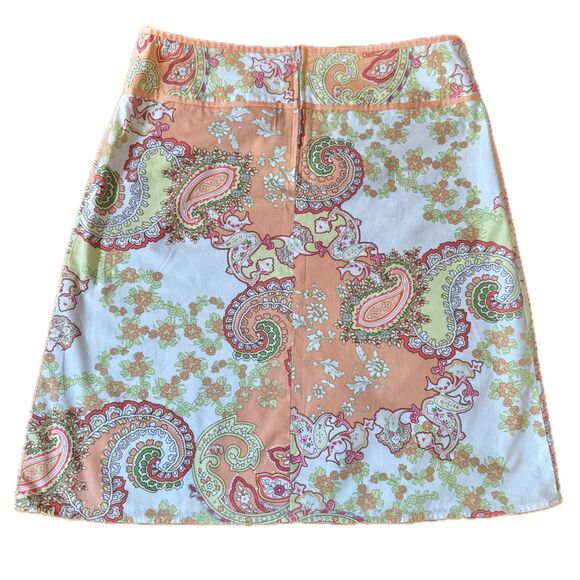 Vintage 90s pastel paisley skirt women’s 9 (fits 6/8) boho indie festival y2k - Picture 2 of 6